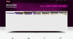 Desktop Screenshot of maxim-veranstaltungshaus.de