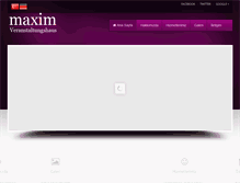 Tablet Screenshot of maxim-veranstaltungshaus.de